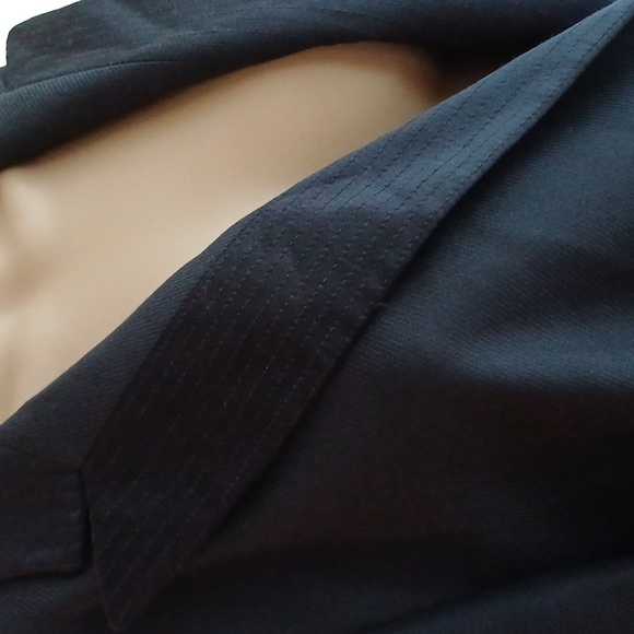 Louis Feraud vintage one button wool blazer jacket 14 womens - Picture 3 of 14